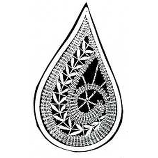 Klöppelbrief Tropfen groß