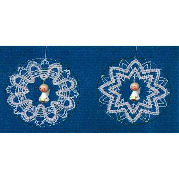 Klöppelbrief Baumbehang  (Ø: 9,7 cm)