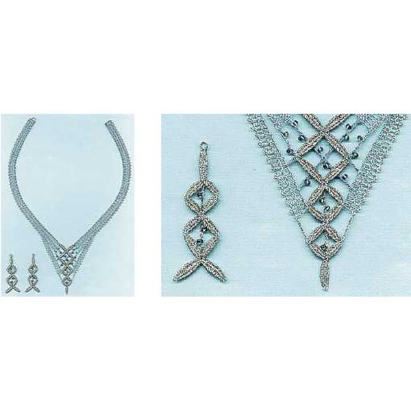 Klöppelbriefe Halsschmuck