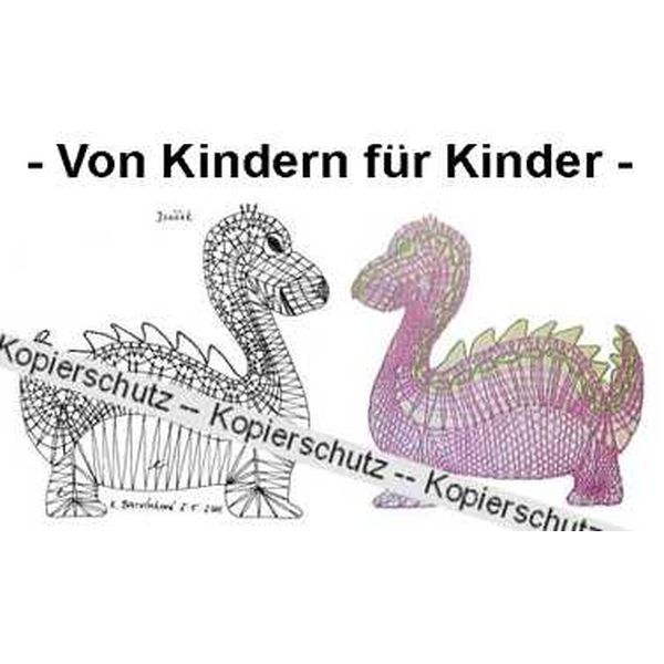 Klöppelbrief Drache