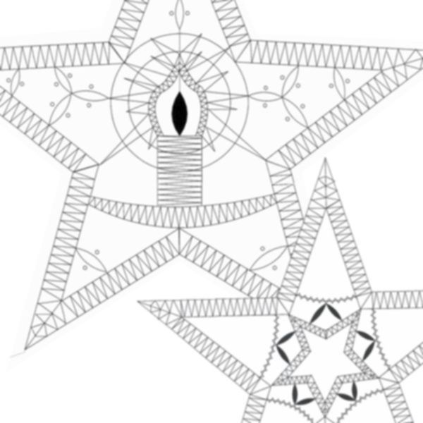 Klöppelbrief Sterne-Set Nr.1,für LED-Stern-Set 88048