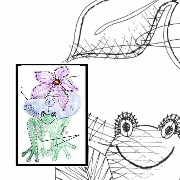 Klöppelbrief Froschkönigin