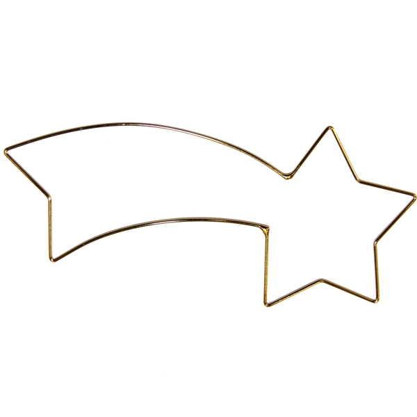 Metallrahmen Mini-Komet, vergoldet