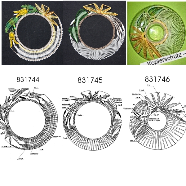 Klöppelbriefe "Blumen" für Ufo, groß
