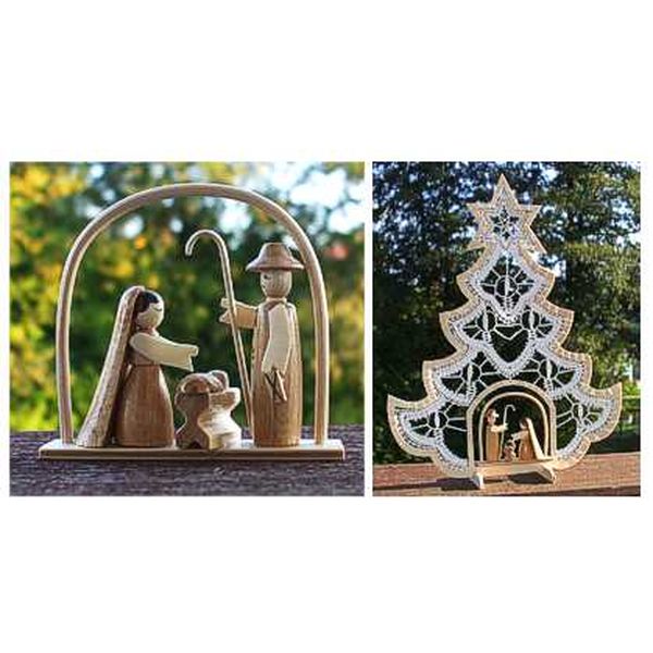 Holzminiatur Christi Geburt