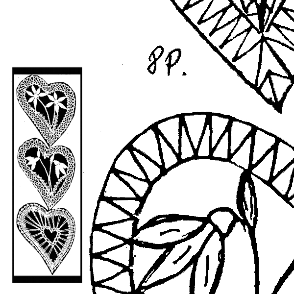 Klöppelbrief Herzen