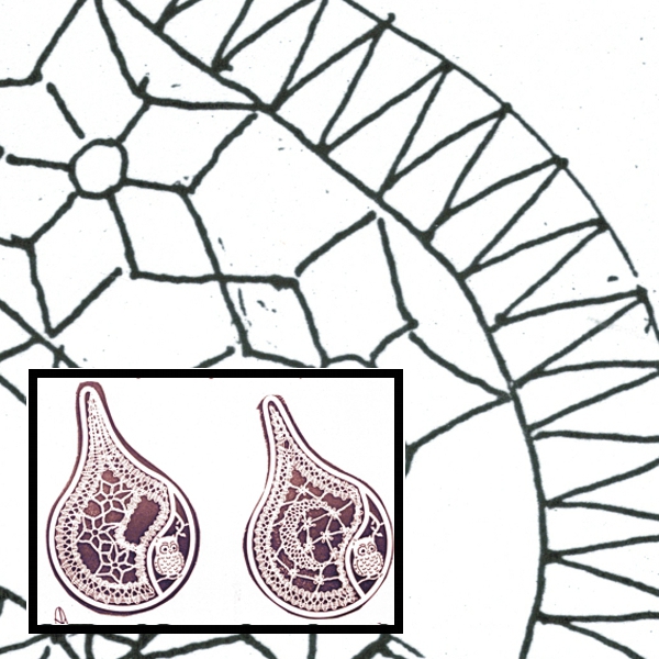 Klöppelbrief für Kugeltropfen