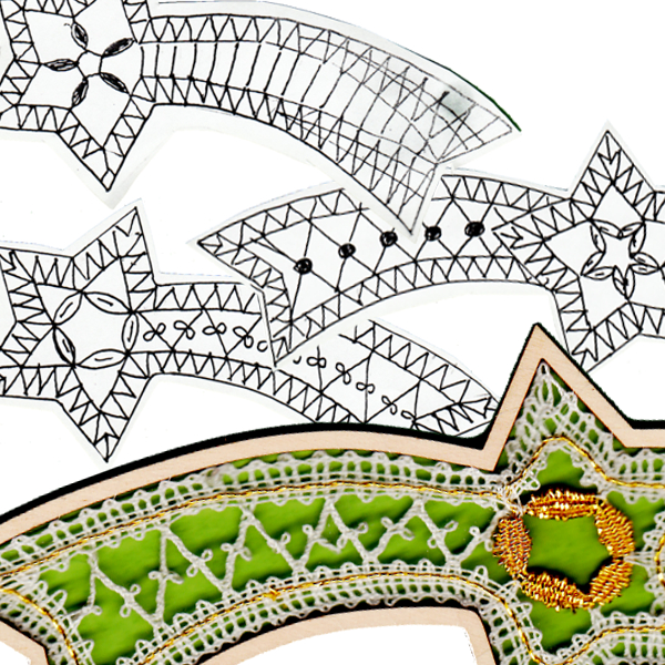 Klöppelbrief Mini-Kometen