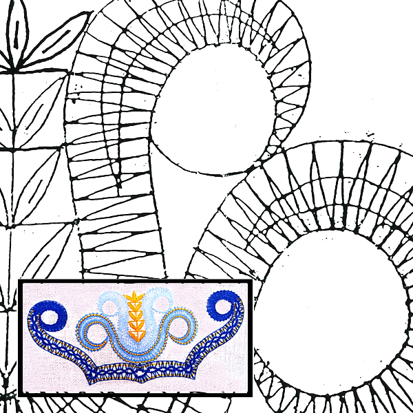 Klöppelbriefe Schmuckelemente