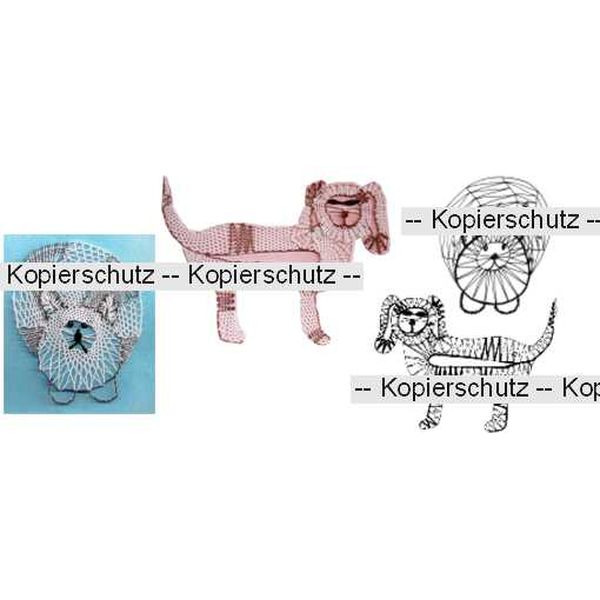 Klöppelbrief Hund & Katze
