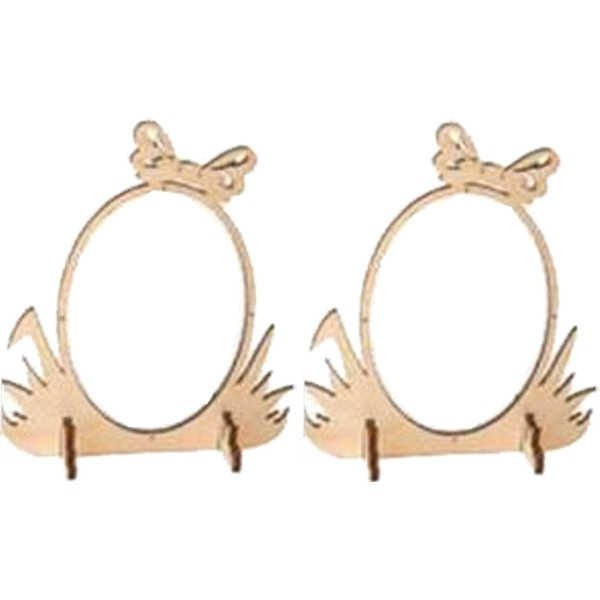 Holzrahmen Osterei im Gras