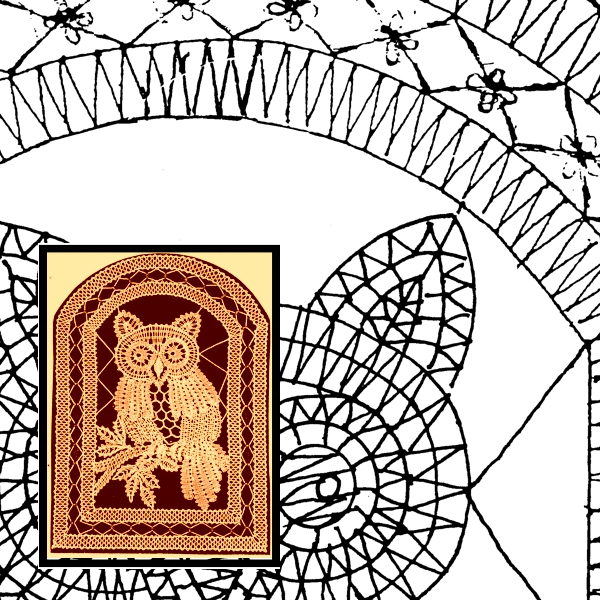 Klöppelbrief Kauz (Gr. 6)