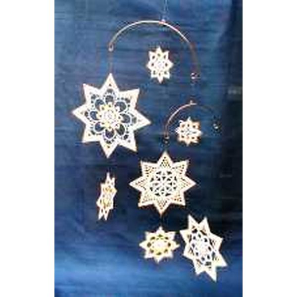 Mobile Stern Rahmen, vergoldet